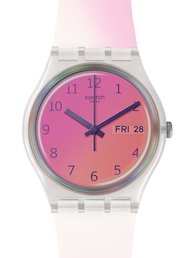 Swatch Women Ultrafushia Quartz Movement Water Resistant Wrist Watch - 40 Mm - Image 3