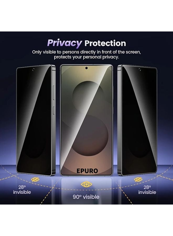 Full Coverage Privacy Tempered Glass Screen Protector For Galaxy S25 Anti Peeping - Image 5