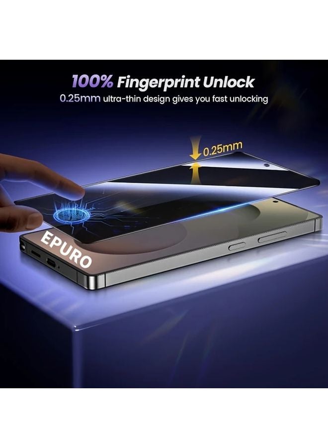 Full Coverage Privacy Tempered Glass Screen Protector For Galaxy S25 Anti Peeping - Image 4