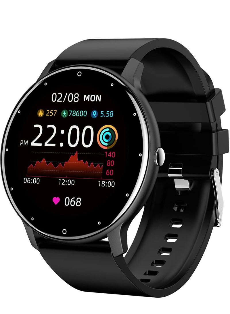 ZL02D Smart Watch, 1.28 Inch Touch Screen Fitness Tracker with Message Reminder, Blood Oxygen, Heart Rate Monitor, Sleep Analysis, Sports Modes for Android iOS - Image 1