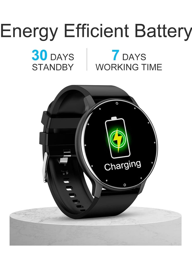 ZL02D Smart Watch, 1.28 Inch Touch Screen Fitness Tracker with Message Reminder, Blood Oxygen, Heart Rate Monitor, Sleep Analysis, Sports Modes for Android iOS - Image 3