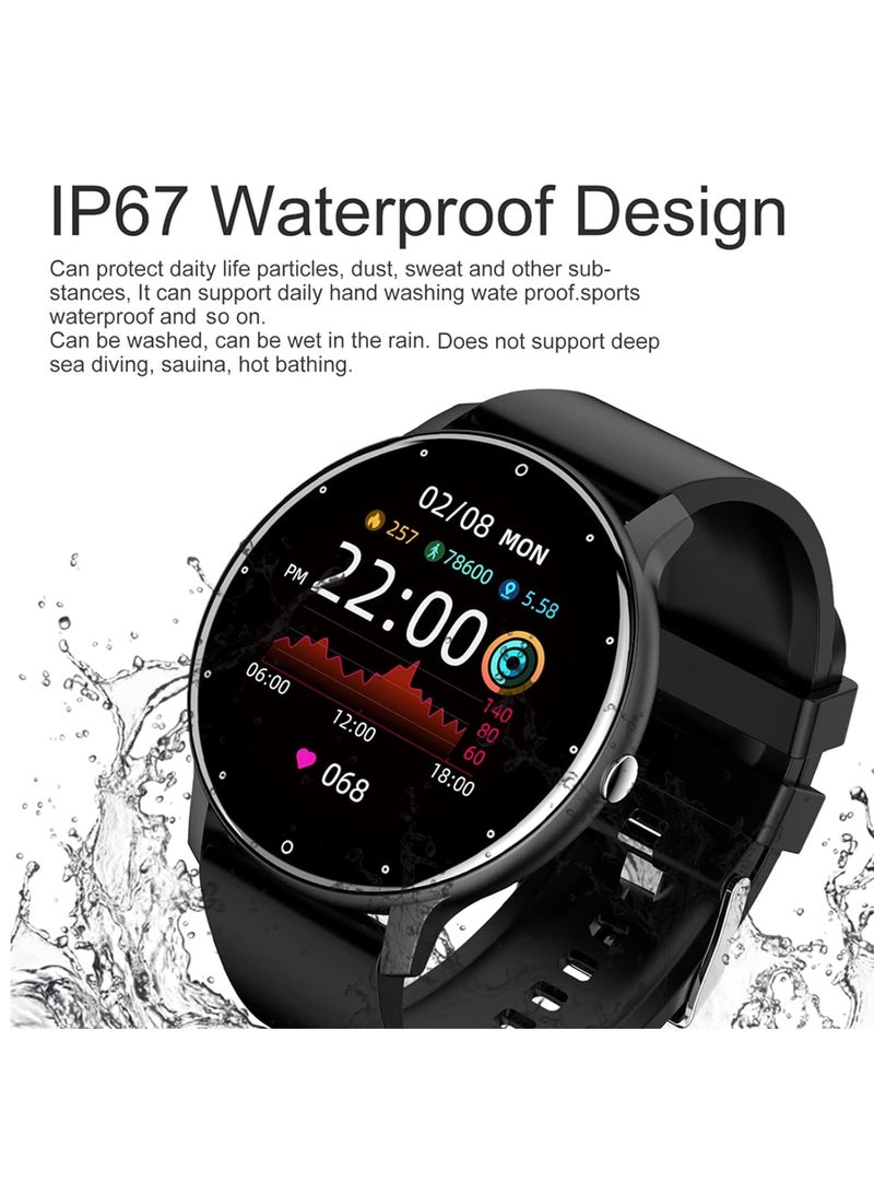 ZL02D Smart Watch, 1.28 Inch Touch Screen Fitness Tracker with Message Reminder, Blood Oxygen, Heart Rate Monitor, Sleep Analysis, Sports Modes for Android iOS - Image 2