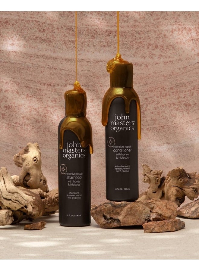 John Masters Organics | Intensive Repair Shampoo With Honey & Hibiscus | Hair Strengthening | Damaged Hair | Hydrating | Sulfate & Paraben Free (16 Oz) - Image 3