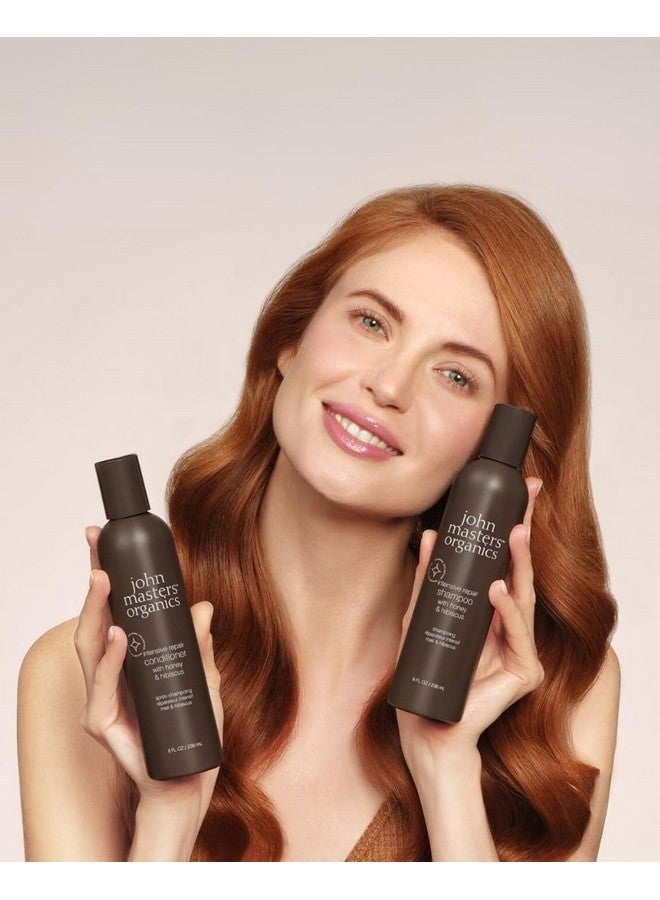 John Masters Organics | Intensive Repair Shampoo With Honey & Hibiscus | Hair Strengthening | Damaged Hair | Hydrating | Sulfate & Paraben Free (16 Oz) - Image 4