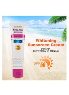 GUANJING UV/UA Protecting Whitening Sunscreen Cream SPF 50+ Aqueous and Non-Greasy Sun Burn Protection for Face Neck and Arms for Men and Women 50ml  - Image 4