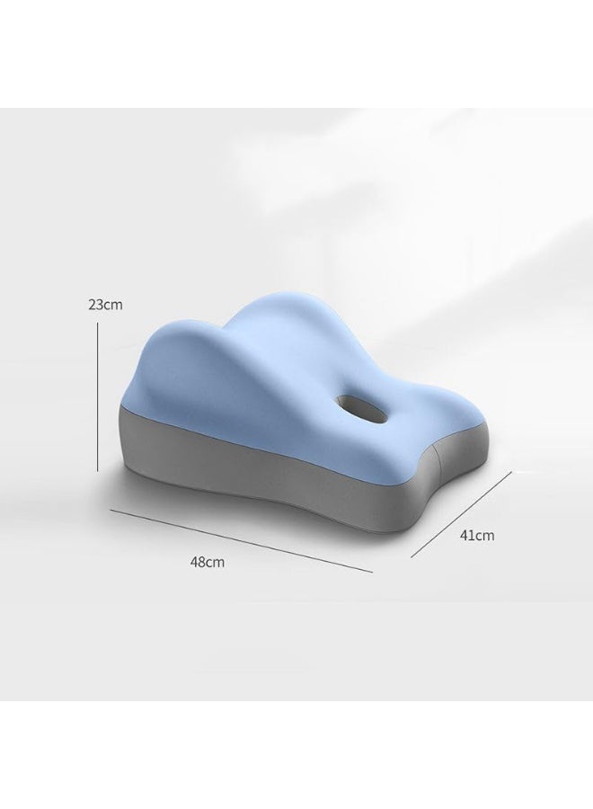 Bukela Wedge Pillow for Back Hip Pregnancy Support Ergonomic Cushion for Sitting Lying or Sleeping Low-Profile Design (Blue) - Image 4