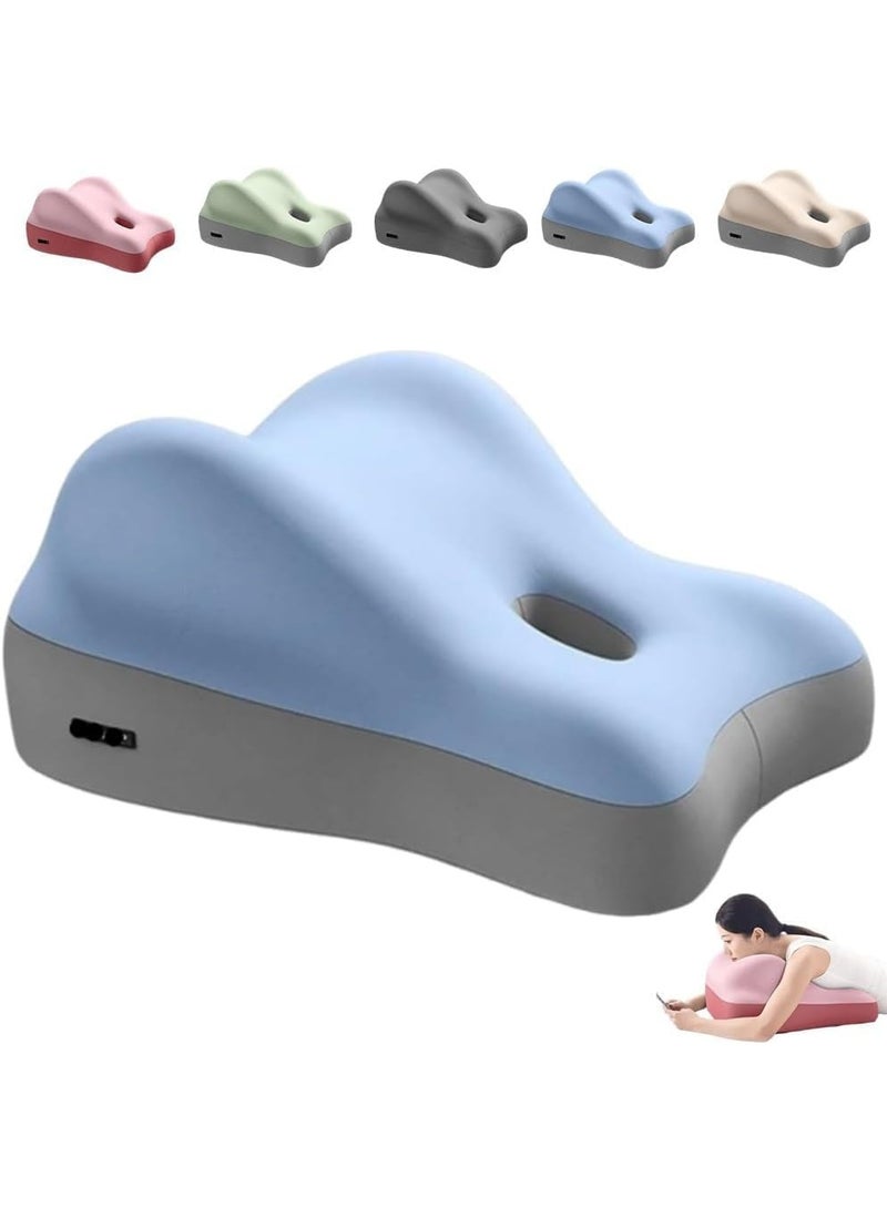 Bukela Wedge Pillow for Back Hip Pregnancy Support Ergonomic Cushion for Sitting Lying or Sleeping Low-Profile Design (Blue) - Image 1