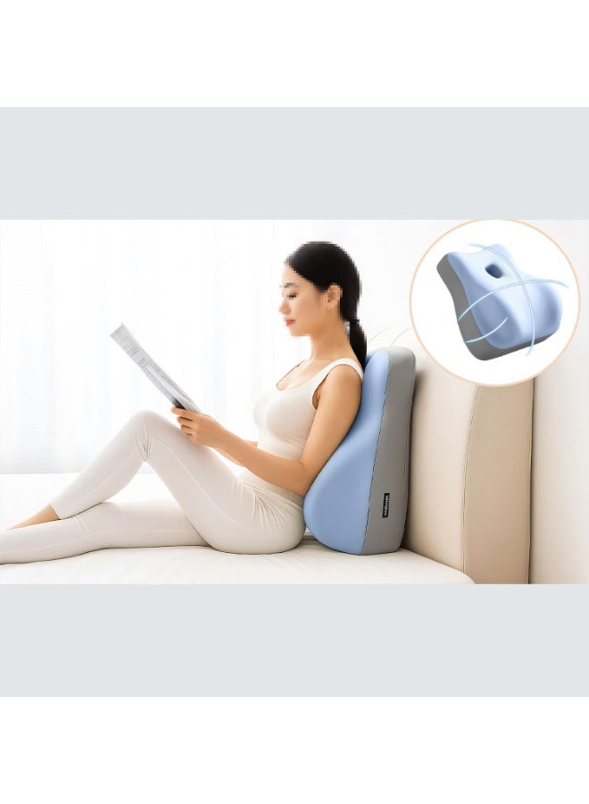 Bukela Wedge Pillow for Back Hip Pregnancy Support Ergonomic Cushion for Sitting Lying or Sleeping Low-Profile Design (Blue) - Image 5