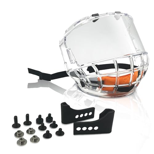 VPRO Ice Hockey Helmet Face Mask Cage Clear Visor - Image 3
