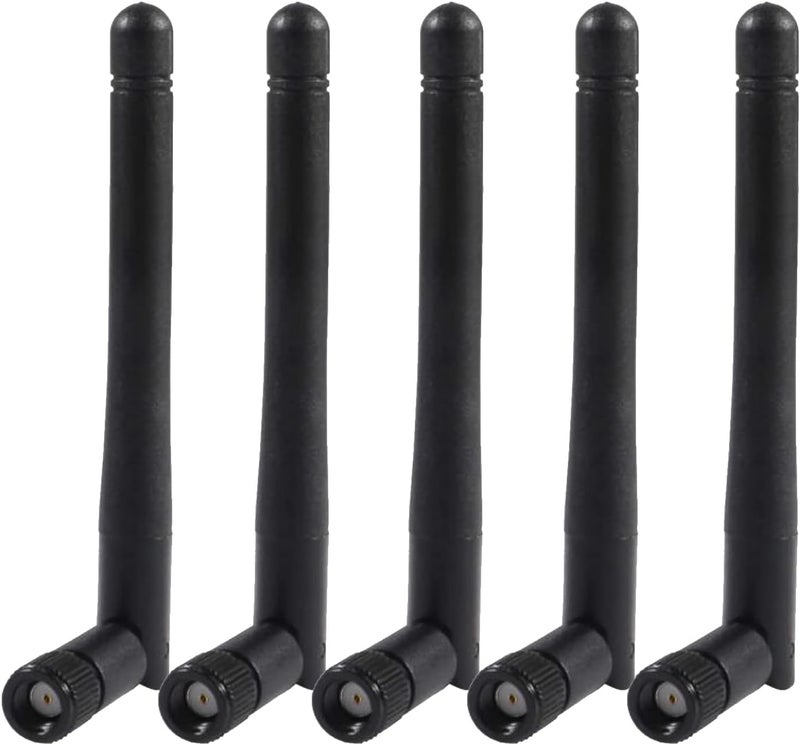 AEDIKO 5pcs Dual Band WiFi Antenna 2.4GHz 5/5.8GHz 3dBi RP-SMA Male Antenna for Wireless Vedio Security IP Camera Recorder Surveillance Recorder Truck Trailer Rear View Backup Camera Reversing Monitor - Image 1