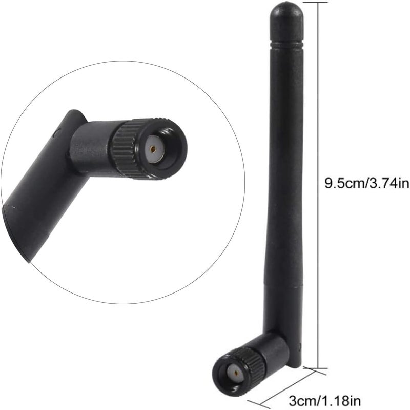 AEDIKO 5pcs Dual Band WiFi Antenna 2.4GHz 5/5.8GHz 3dBi RP-SMA Male Antenna for Wireless Vedio Security IP Camera Recorder Surveillance Recorder Truck Trailer Rear View Backup Camera Reversing Monitor - Image 3
