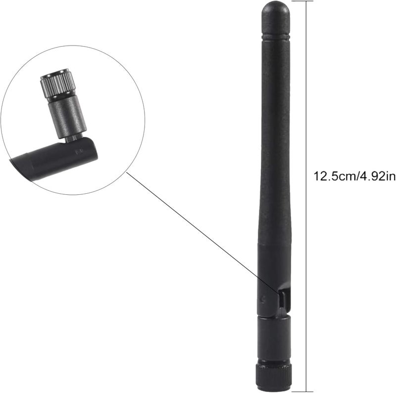 AEDIKO 5pcs Dual Band WiFi Antenna 2.4GHz 5/5.8GHz 3dBi RP-SMA Male Antenna for Wireless Vedio Security IP Camera Recorder Surveillance Recorder Truck Trailer Rear View Backup Camera Reversing Monitor - Image 4
