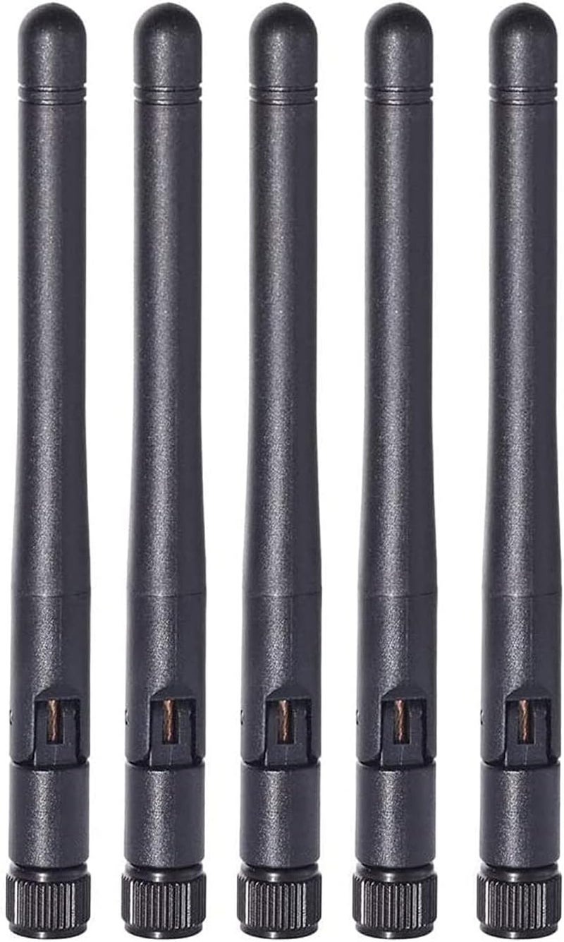 AEDIKO 5pcs Dual Band WiFi Antenna 2.4GHz 5/5.8GHz 3dBi RP-SMA Male Antenna for Wireless Vedio Security IP Camera Recorder Surveillance Recorder Truck Trailer Rear View Backup Camera Reversing Monitor - Image 2