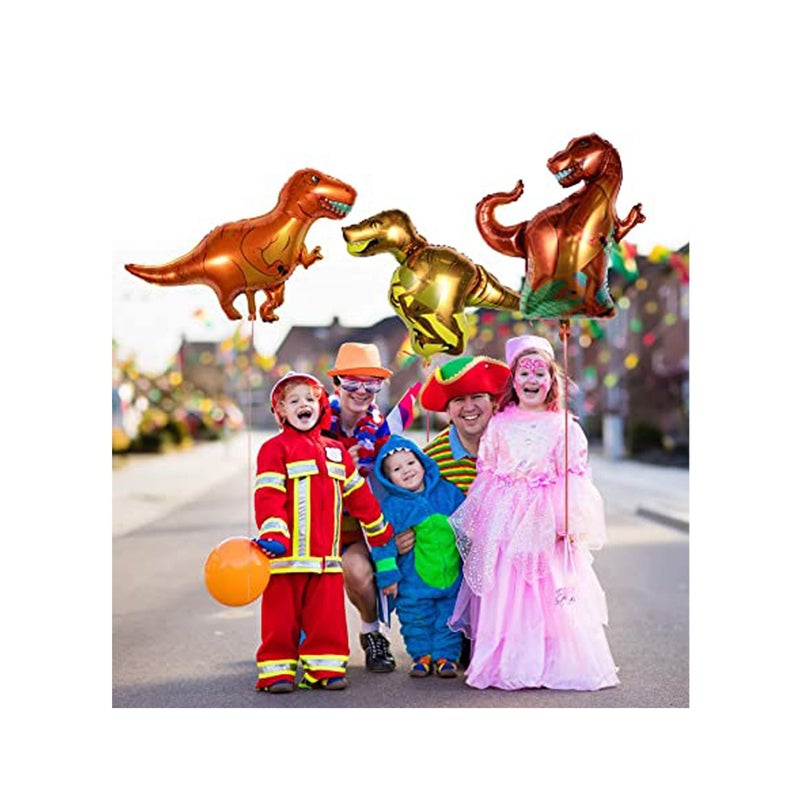 Zikra 8 Pieces Balloon Dinosaurs Dinosaur Foil Balloons Aluminum Mylar Helium Balloons for Weddings Birthday Graduation Party Bridal Shower Jungle Style Party Decorations - Image 5