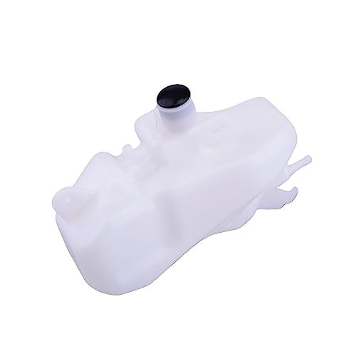 Luckmart Motorcycle Radiator Water Coolant Reservoir Overflow Tank Replacement Compatible for Kawasaki NINJA 400 2018-2022 White - Image 1