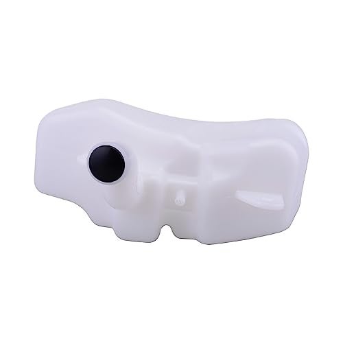 Luckmart Motorcycle Radiator Water Coolant Reservoir Overflow Tank Replacement Compatible for Kawasaki NINJA 400 2018-2022 White - Image 2