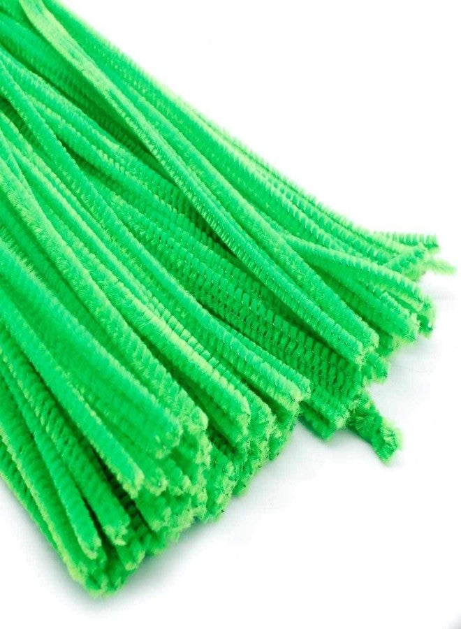 ProKart 100 Pcs Pipe Cleaner for Crafts, Flower & Hobby | Furry Sticks for Kids Crafts and Projects | Kids Fun Activity Pipe Cleaner for Scrap Booking DIY Activities (12 Inches 100 Pcs) (Light Green) - Image 2
