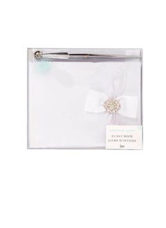 Wedding Guest Book Set: White Book w/Accent Bow and Pen - pzsku/Z8ADBC986CC4573F9629EZ/45/_/1650089532/6da479e3-715e-42ec-a1c8-9cb8f8be5845