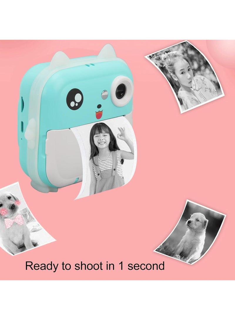 HD Mini Children Print Camera With Thermal Photo Paper Digital Instant Print Camera - Image 2