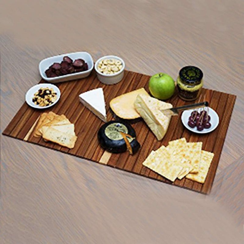 Smiledrive SMILEDRIVE® Sofa Armrest Tray | Teak Wood | Couch Tray | Made in India | Dining Table Mat Suitable for Food, Drinks, Snacks, Cups, Mugs-18x12 inches (1 Unit) - Image 4