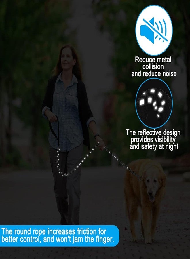 HOMIMP Chew Proof Dog Leash for Medium Large Dogs, Reflective 6 FT Heavy Duty Metal Chain Dog Leashes with Soft Padded Handle, Anti Bite Durable Rope Leashes for Pitbull, Non Chewable - Image 5