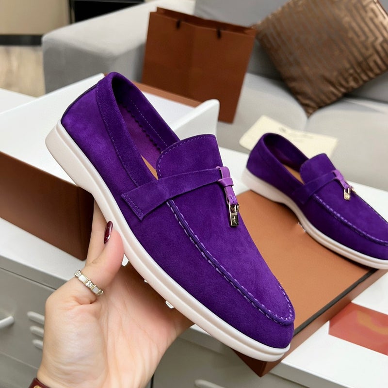 2024 Couples New Color Slip-On Loafers Fashion Trend Loafers Women'S Shoes Flat Casual Shoes - Image 2