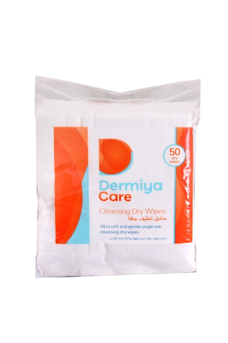 Mediora Dermiya Cleansing Dry Wipes 50 pcs of 32 pack - Image 1