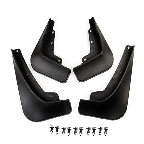 Crosselec 4Pcs Car Black Mud Flaps Mudguard Fender Accessories for Dodge Charger 2015+ (SXT ONLY) - Image 1