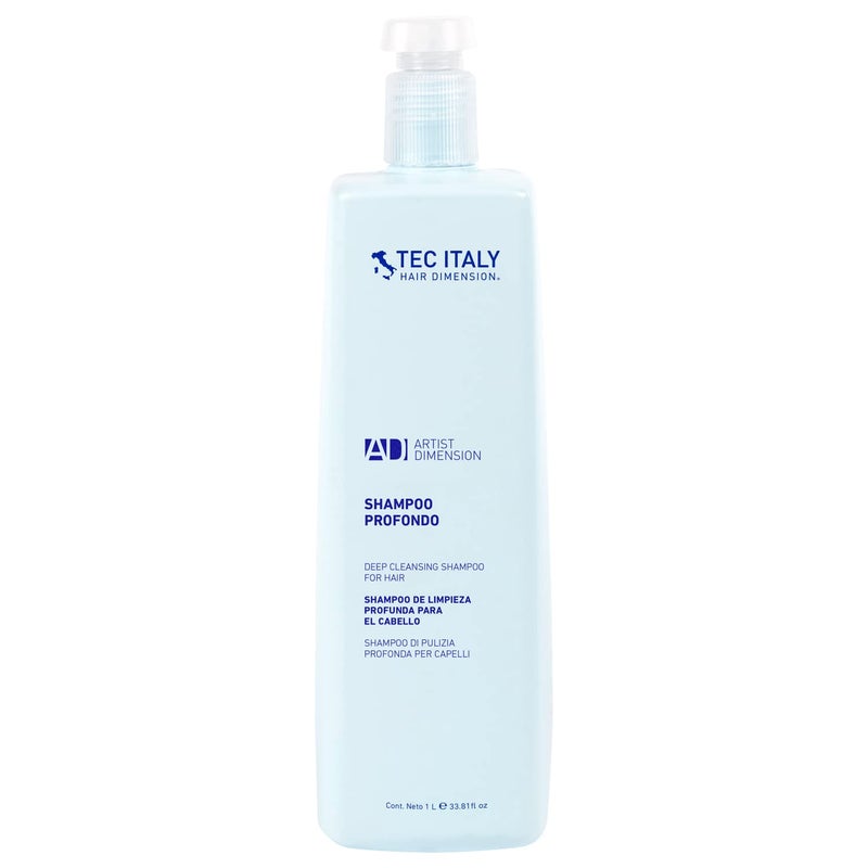 Tec Italy Professional Shampoo Profondo  Deep Cleaning Shampoo 1 Liter