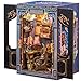CUTEBEE Book Nook Kit DIY Miniature House Dollhouse Kit for Adults and Teens Booknook Tiny House Bookshelf Decor 3D Wooden Puzzle Gifts for Family Friends Soul Travel Agency - Image 2