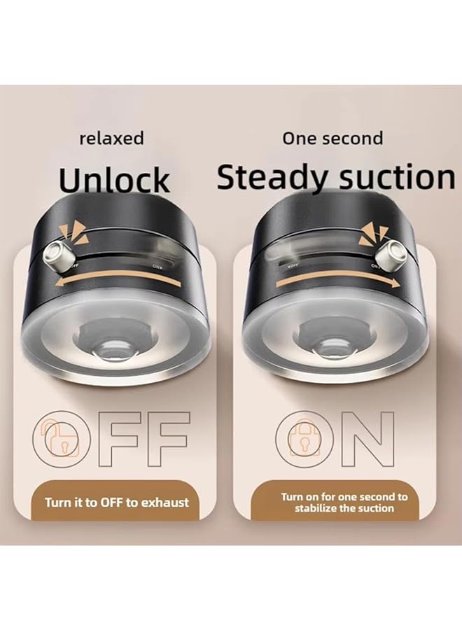 أوزيغالور حامل هاتف مغناطيسي قابل للطي للسيارة، حامل هاتف مغناطيسي دوار 360 درجة للمطبخ (أسود) - Image 3