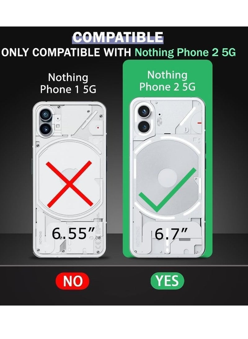 إيف لا شيء هاتف 2 حافظة خلفية شفافة مقاومة للصدمات لحماية 360 درجة | سيليكون فائق النعومة | تصميم مقاوم للصدمات | حالة الغطاء الخلفي للهاتف لا شيء - Image 2