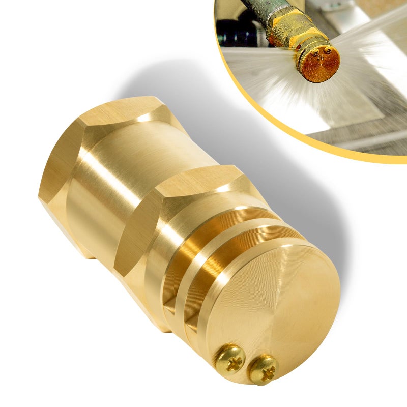 Camoo 65501 Boomless Flat Spray Nozzle 34 20 Orifices 90 180 Caps 59 GPM 40 PSIBrass - Image 2