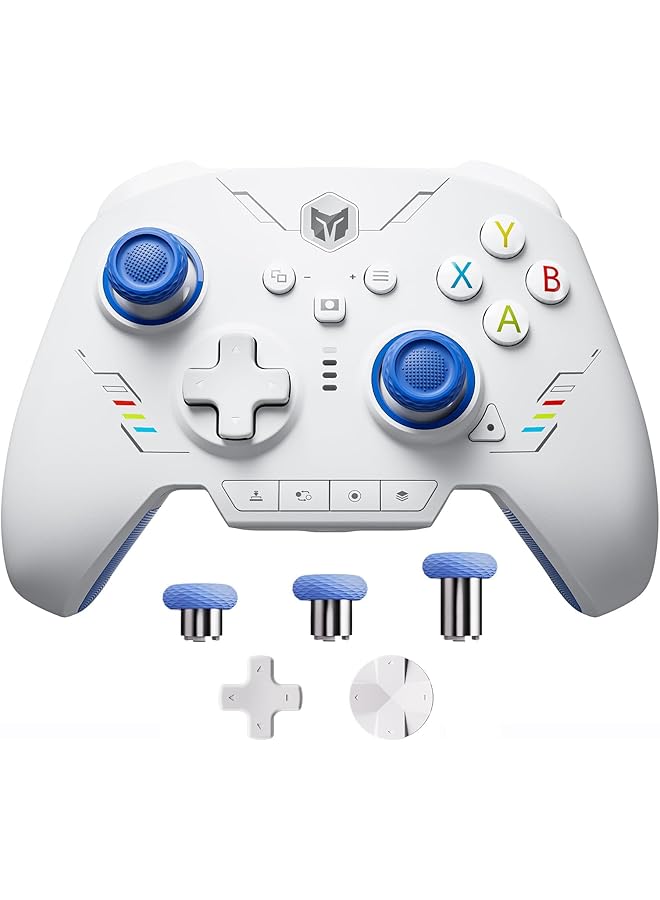KASTWAVE Pc Controllers Rainbow 2 Se Wireless Controllers Motion Control Hall Effect Trigger 12 Bit Adc 3 Sets Of Joysticks 4 Way&8 Way D Pad Pc App Controller For Switch/Pc/Android/Ios  - Image 1