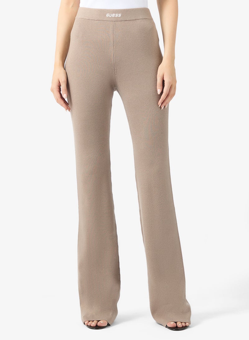 GUESS Flaminia Ribbed Flare Sweatpants - Image 1