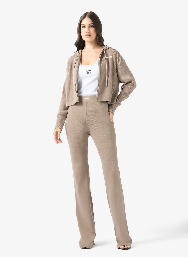 GUESS Flaminia Ribbed Flare Sweatpants - Image 2