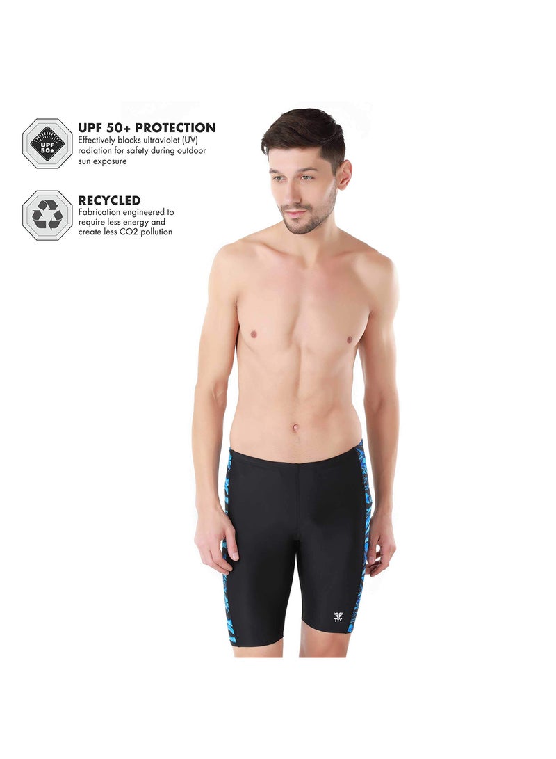 TYR Alliance Splice Swimming Jammer for Men(Black/Blue,3XL) - Image 4