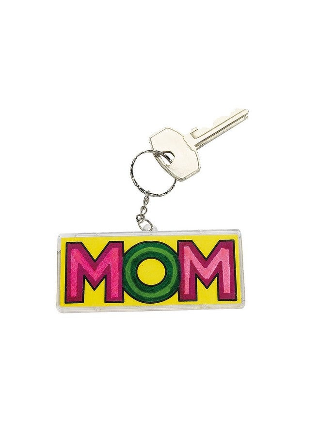 Fun Express DIY Mom Keychain for Mother's Day , Craft Kits , 12 Pieces - Image 3