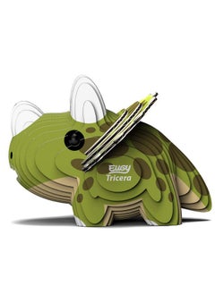 EUGY Eugy Triceratops Dinosaur 3D Puzzle, 25 Piece Eco-Friendly Educational Toy Puzzles for Boys, Girls & Kids Ages 6+  - Image 3