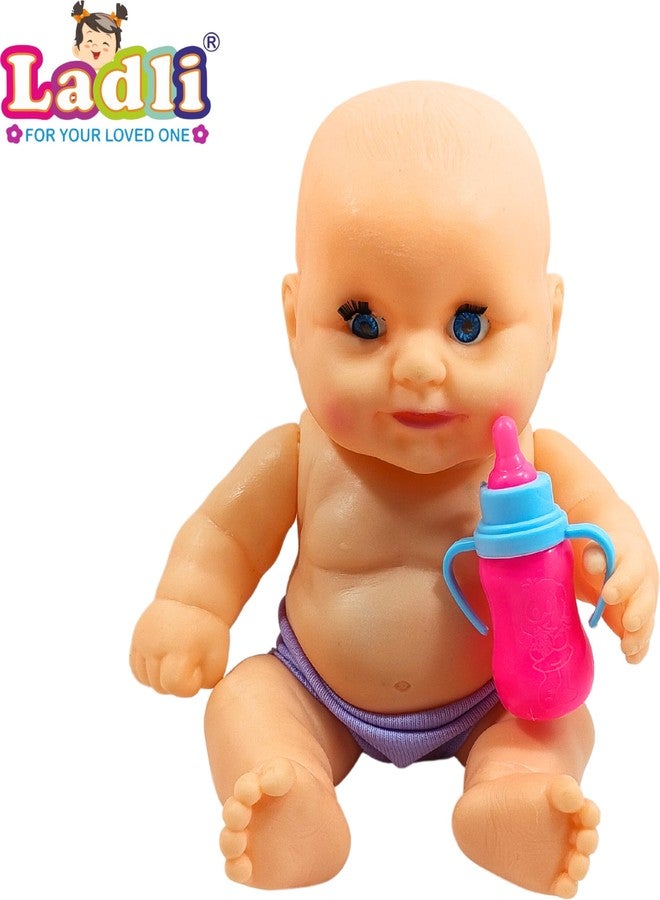 Ladli Sanju Baba Cute Soft Body Doll Toy for Kids Nude Baby Arms & Legs moveable_A (Multicolor) - Image 2