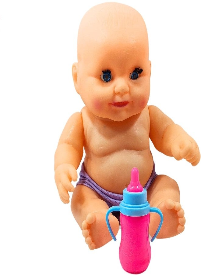 Ladli Sanju Baba Cute Soft Body Doll Toy for Kids Nude Baby Arms & Legs moveable_A (Multicolor) - Image 1