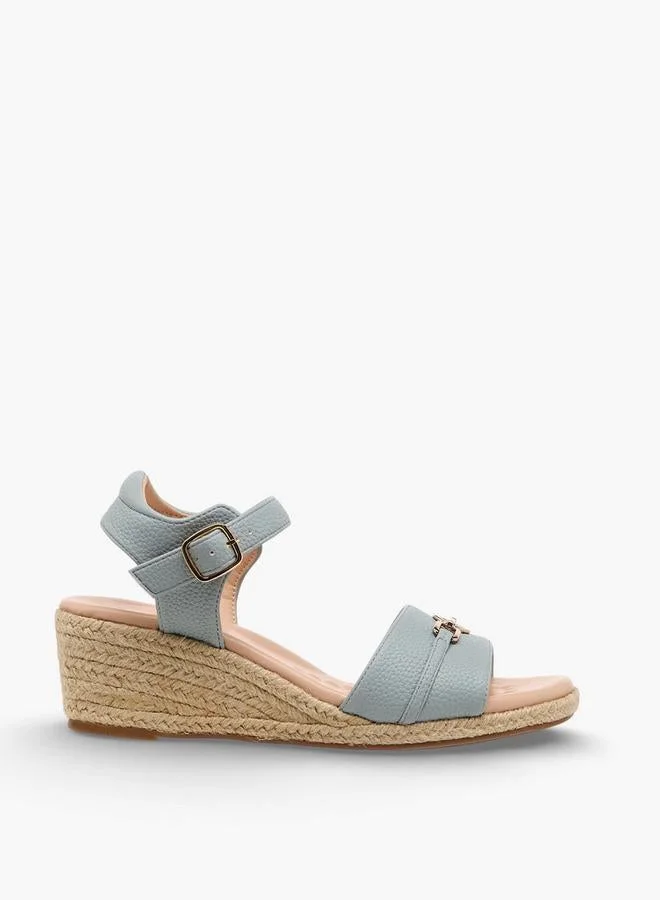 Le Confort Women Metal Accent Wedge Heel Sandals