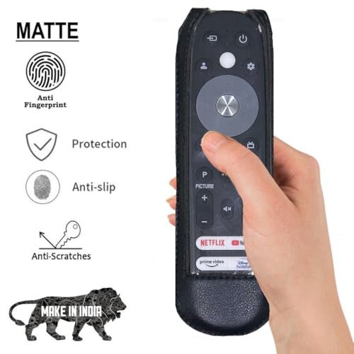 Zaoma Remote Cover Case Pouch Sleeve Compatible/Replacement for Vu Ultra HD (4K) LED Smart Google TV Remote Control Case (Black) - Image 4