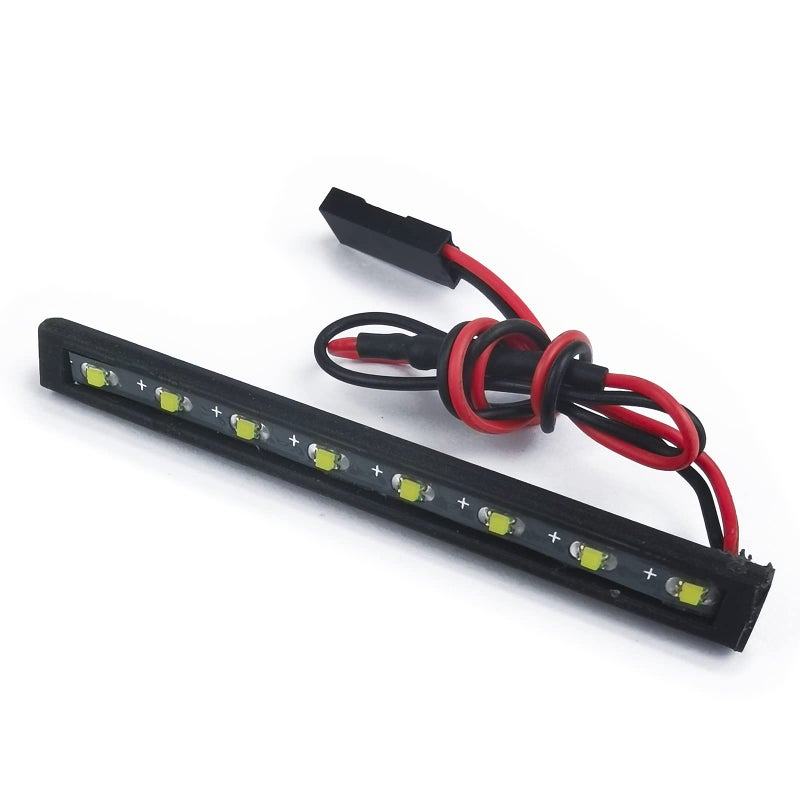RCHUBAM RC-HUB METAL RACK RACK حامل أمتعة مع شريط ضوء LED لـ 1/24 محوري SCX24 AXI00005 RC CRAWLER CAR - Image 4