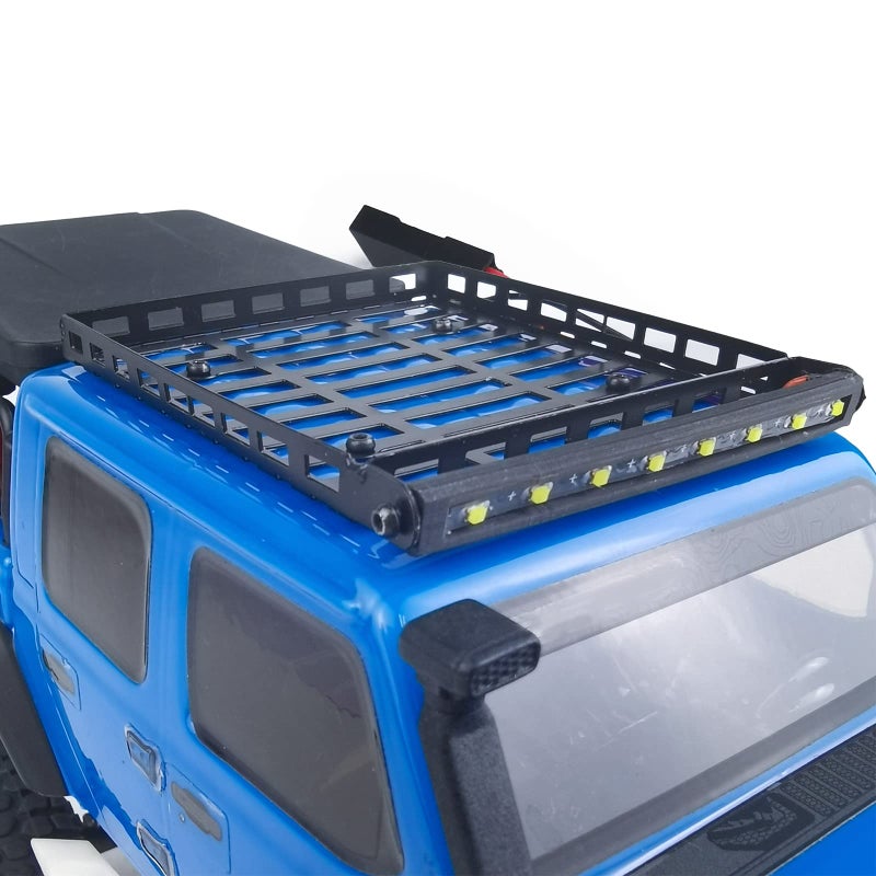 RCHUBAM RC-HUB METAL RACK RACK حامل أمتعة مع شريط ضوء LED لـ 1/24 محوري SCX24 AXI00005 RC CRAWLER CAR - Image 5