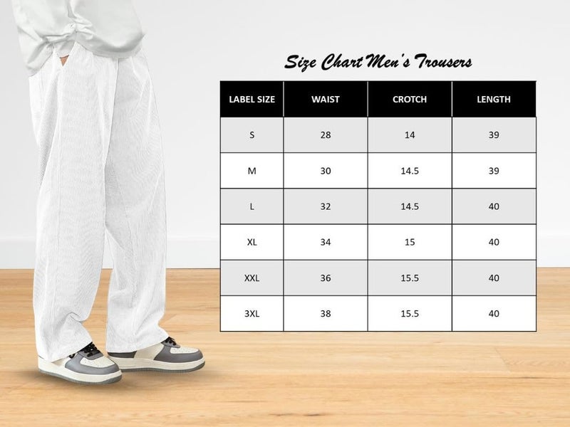 SMOWKLY Men's Premium Cotton Blend Relaxed Fit Stretchable & Comfortable Sweatpant Trouser | Flexible Elastic Waist with Drawstring Lower for man |Pant for Causal & Formal Wear |Gym Joggers White - Image 5