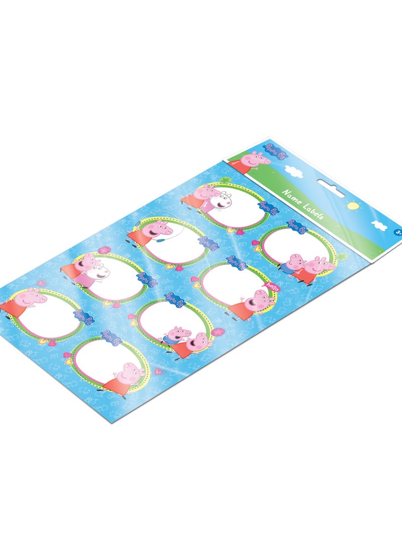 Peppa Pig ملصق اسم بيبا الكبير A4 2 ورقة