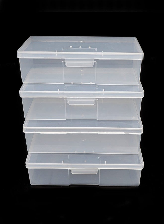 Lokyango Manicure Tool Box, 8 Pieces Clear Box for Nail Tool, Transparent Personal Nail Box for Manicure, Plastic Nail Art Tool Box Storage Organizer Case Container for Organizing (7.5x2.5x1.5 Inch) - Image 2