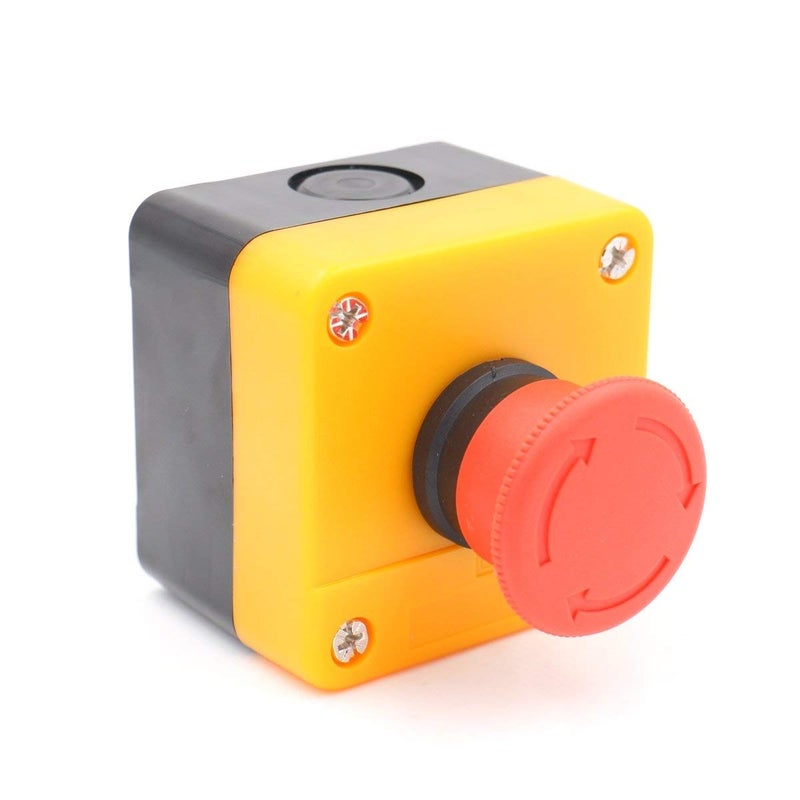 KAMSTEALTH زر إيقاف الطوارئ زر ضغط NC عنصر مع صندوق زر الضغط - Image 2