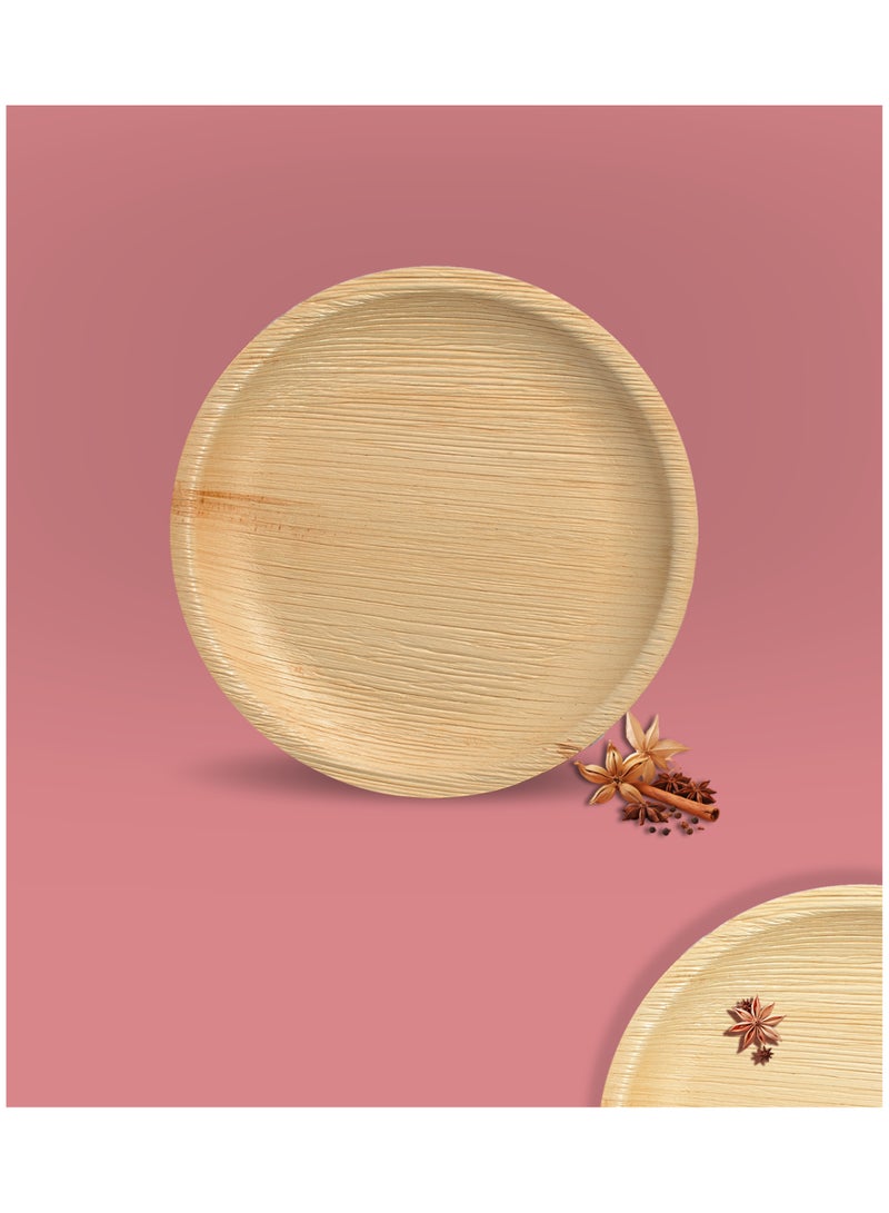 ECO SOUL Palm Leaf Plates, 10 inch Round, 10 Pc - Image 1